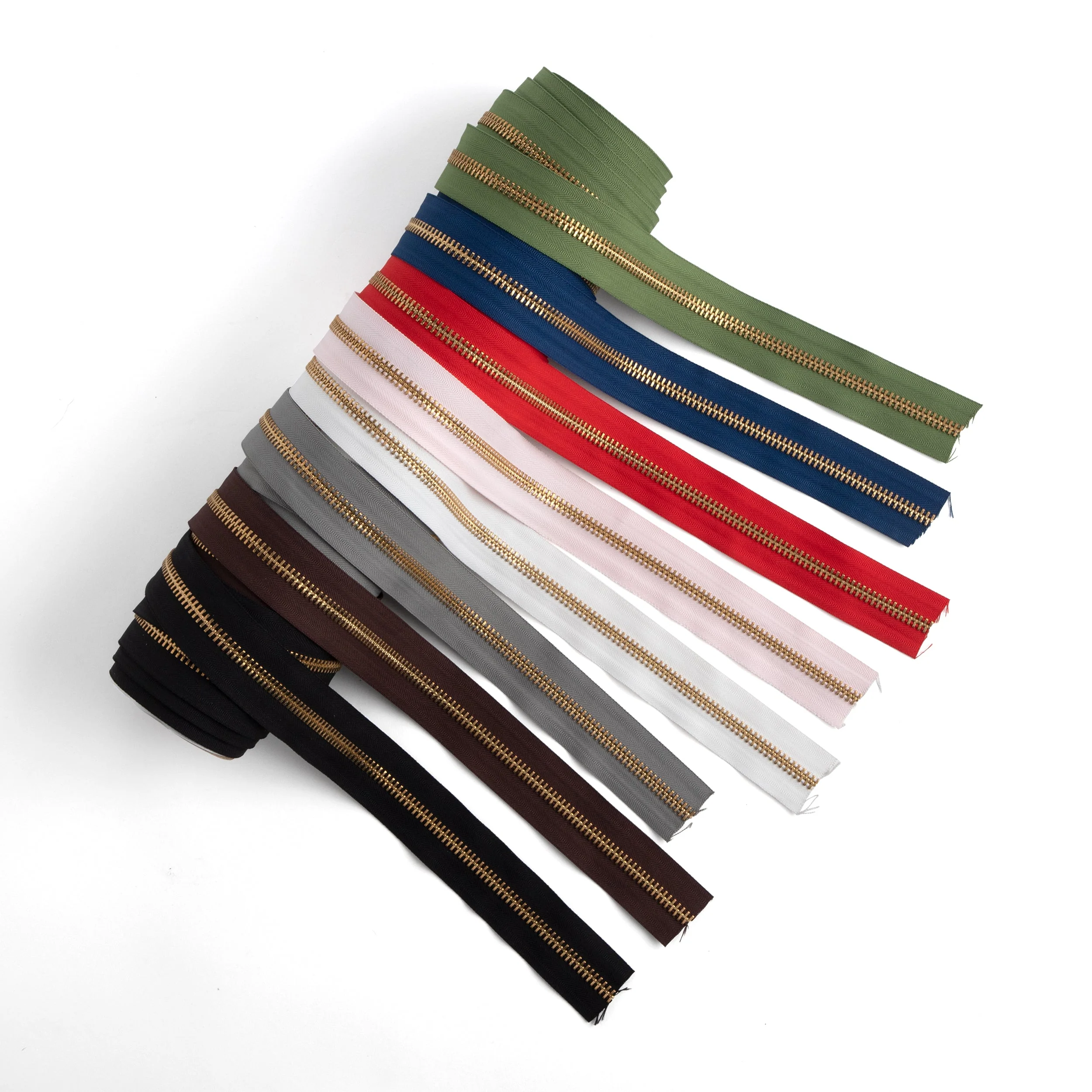 YKK #10 Brass Zipper Tape 6 ft. (1.8 m) - Image 2