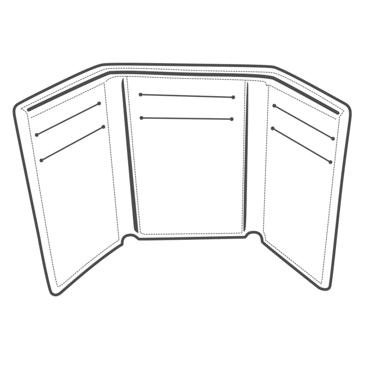 TandyPro® Tri-Fold Wallet 6-Card Template - FINAL SALE