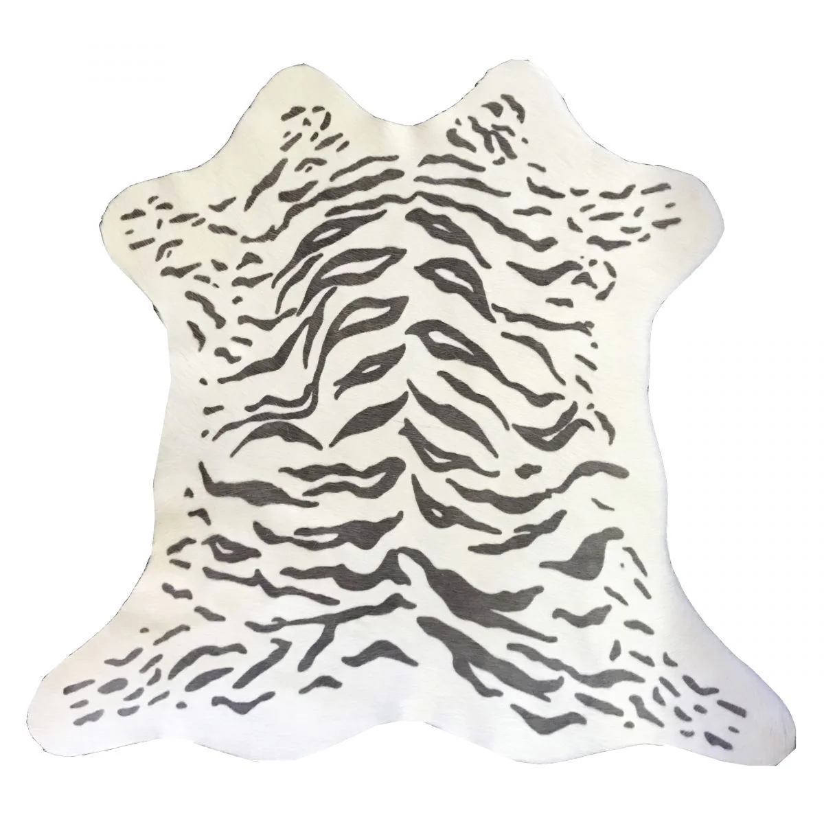 Hair-On Calfskin - Grey Tiger Print - FINAL SALE