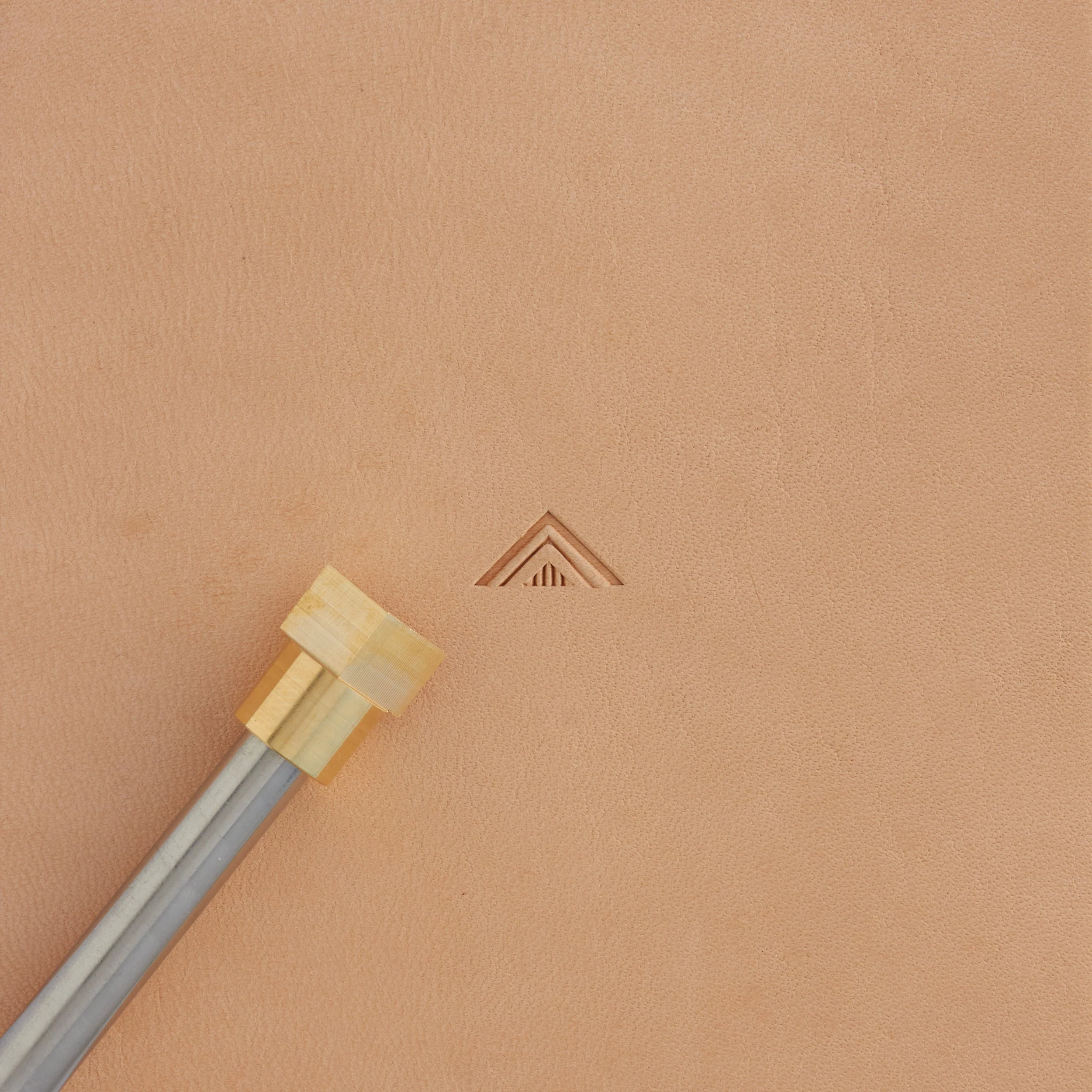 Aztec Triangle Border Brass Stamp