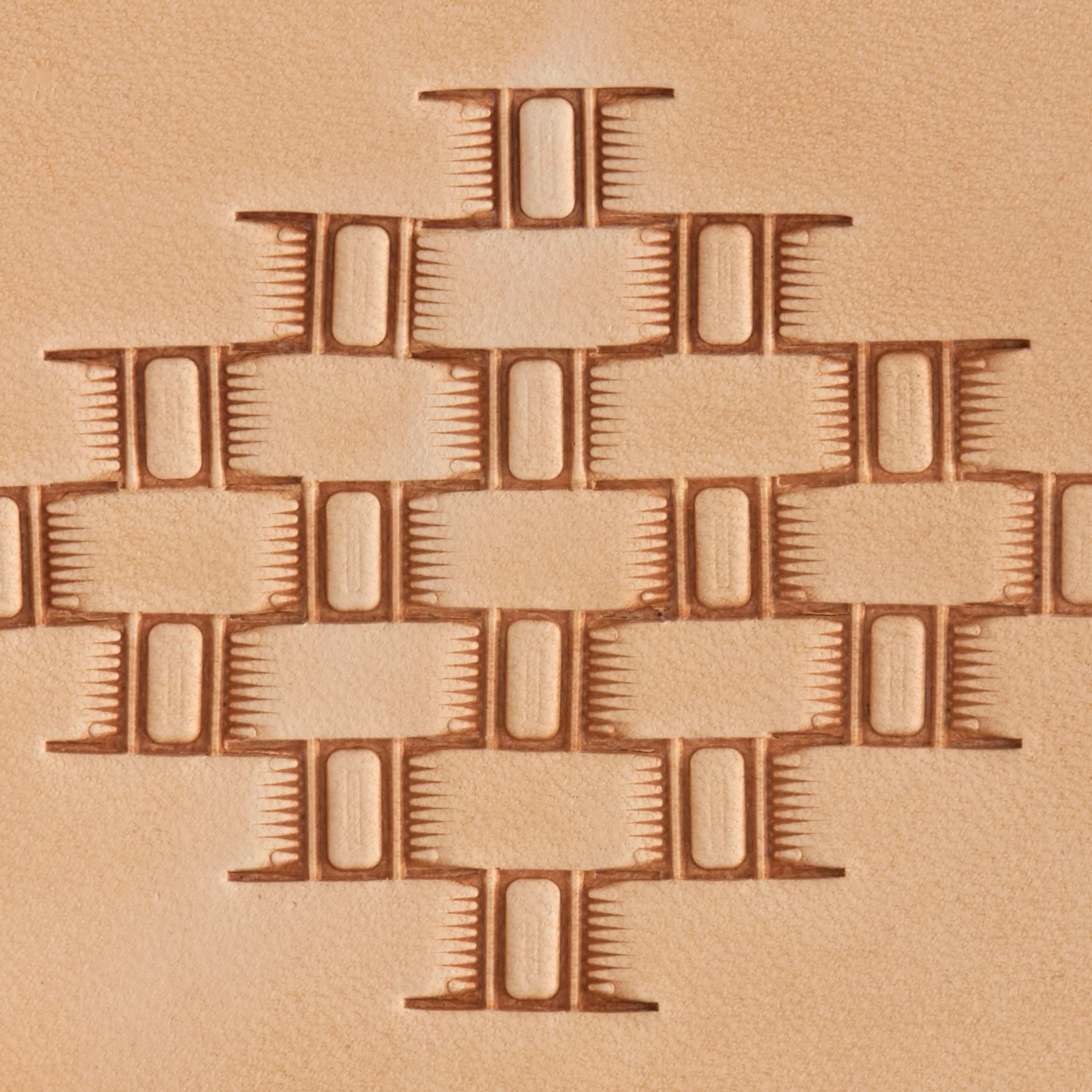 Bar Basket Weave Brass Stamp - Image 2