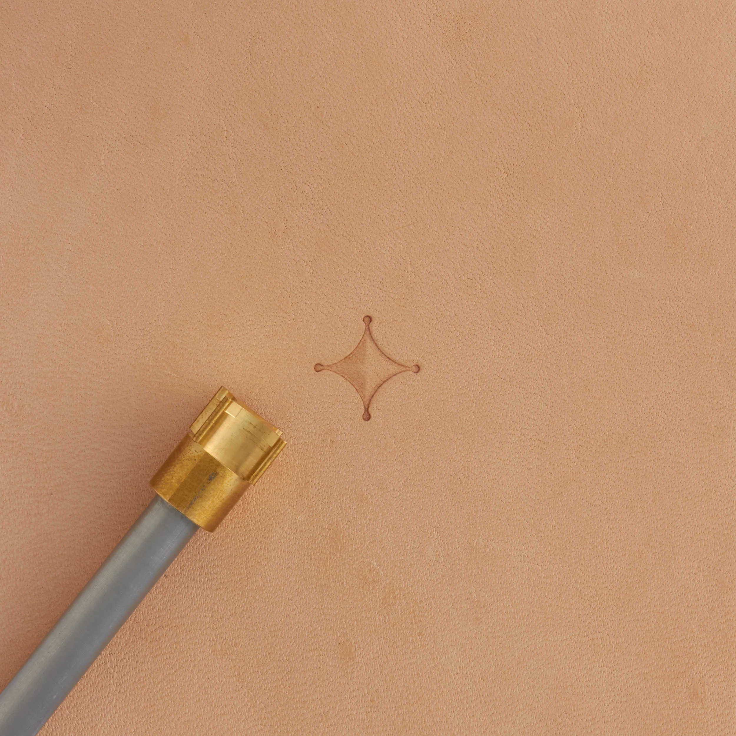 Box Diamond Brass Stamp