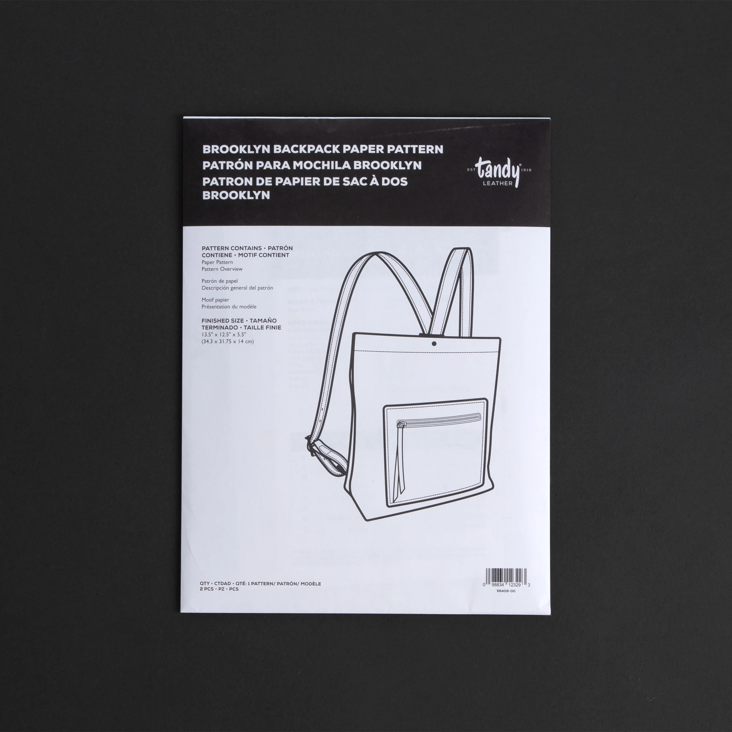 Brooklyn Backpack Paper Pattern - Image 3