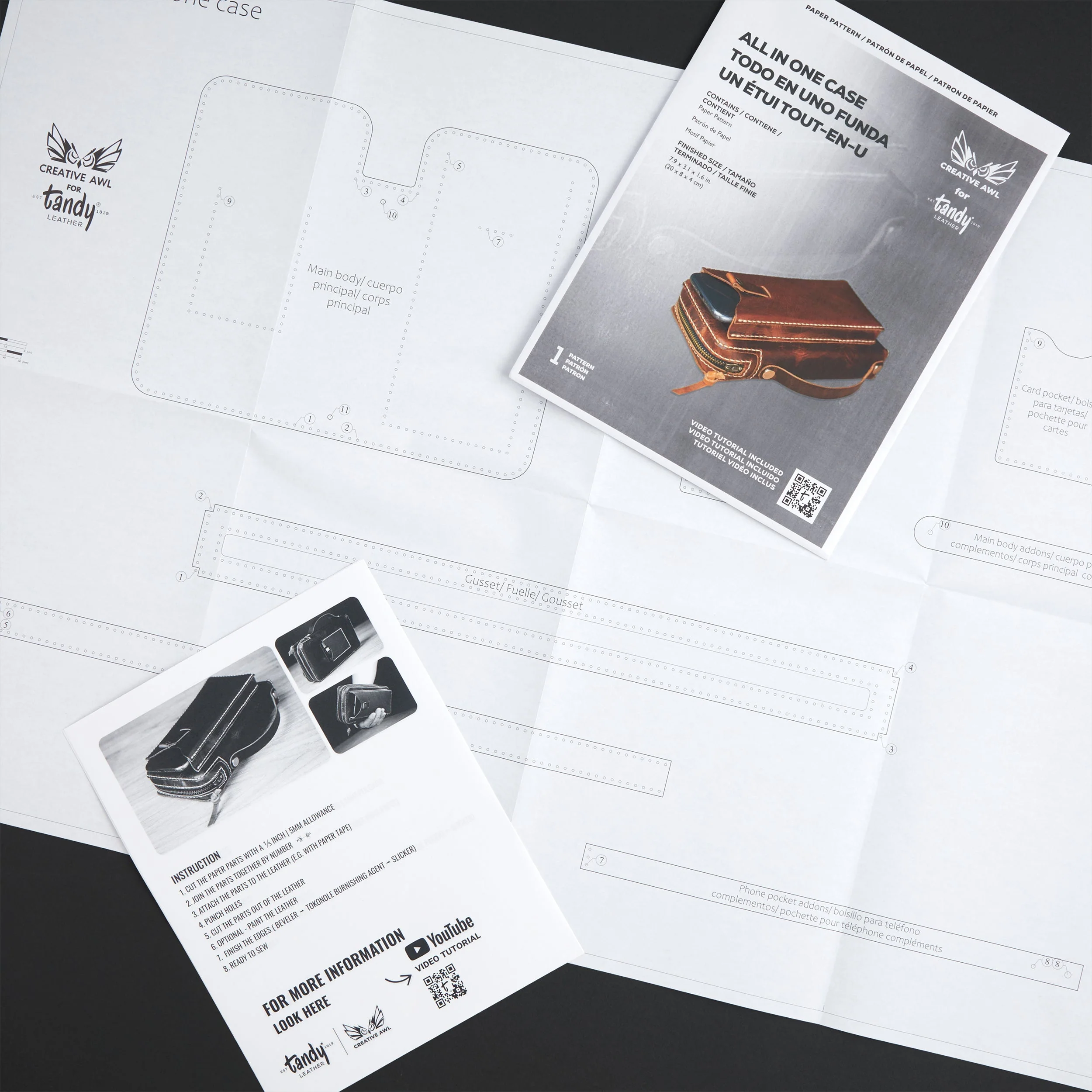 Creative Awl All-in-One Case Paper Pattern - Image 3