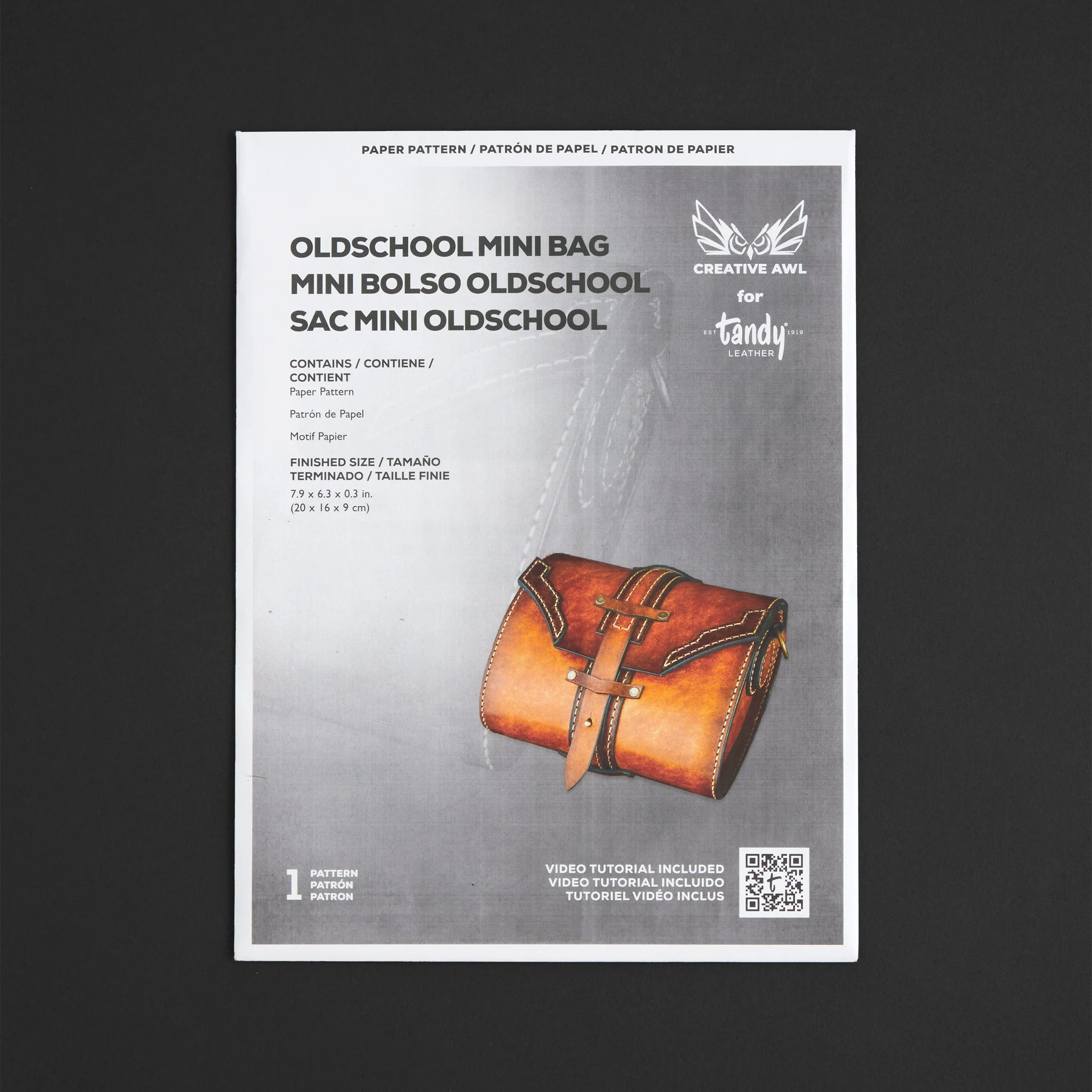Creative Awl Old-School Mini Bag Paper Pattern