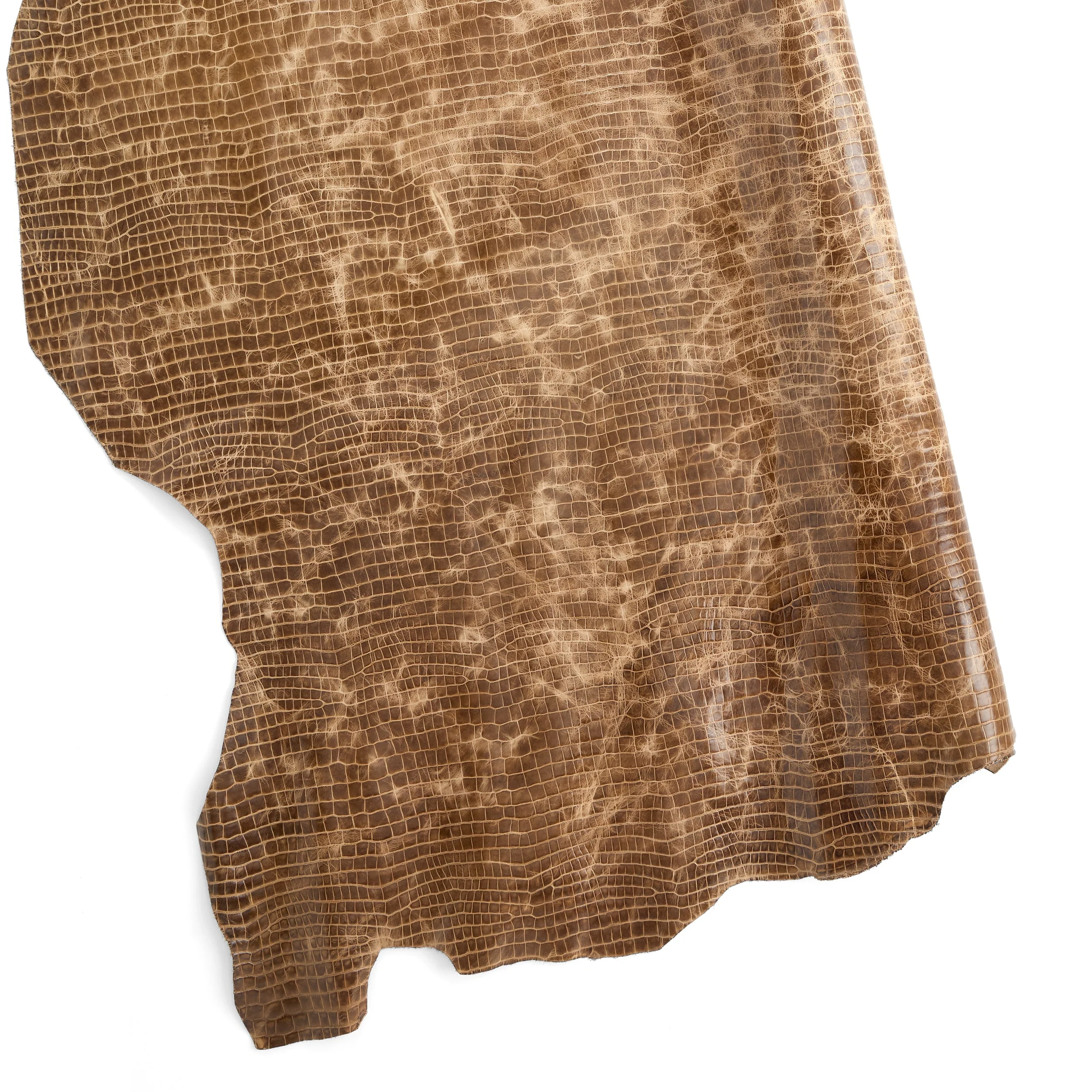 Croco Embossed Side Taupe - Image 2