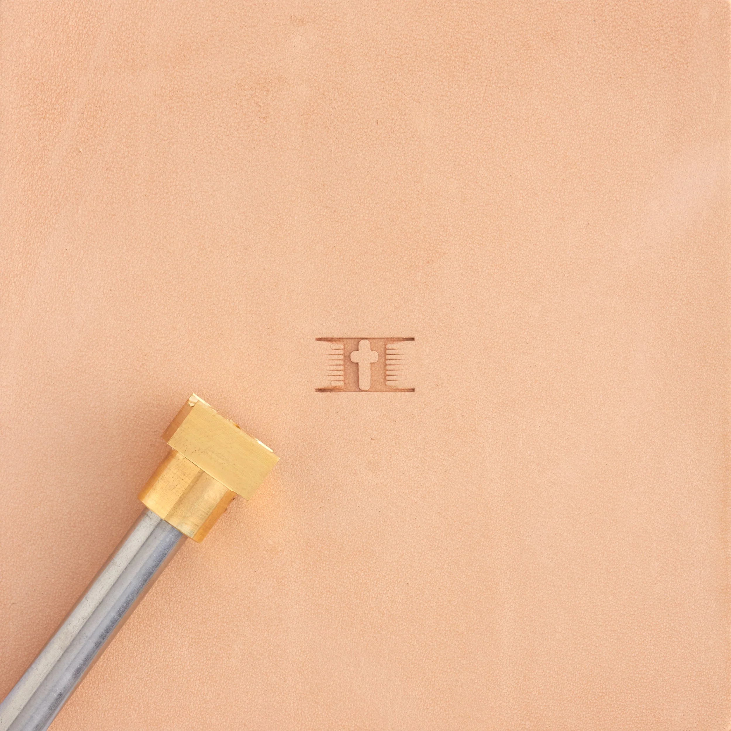 Cross Basket Weave Brass Stamp