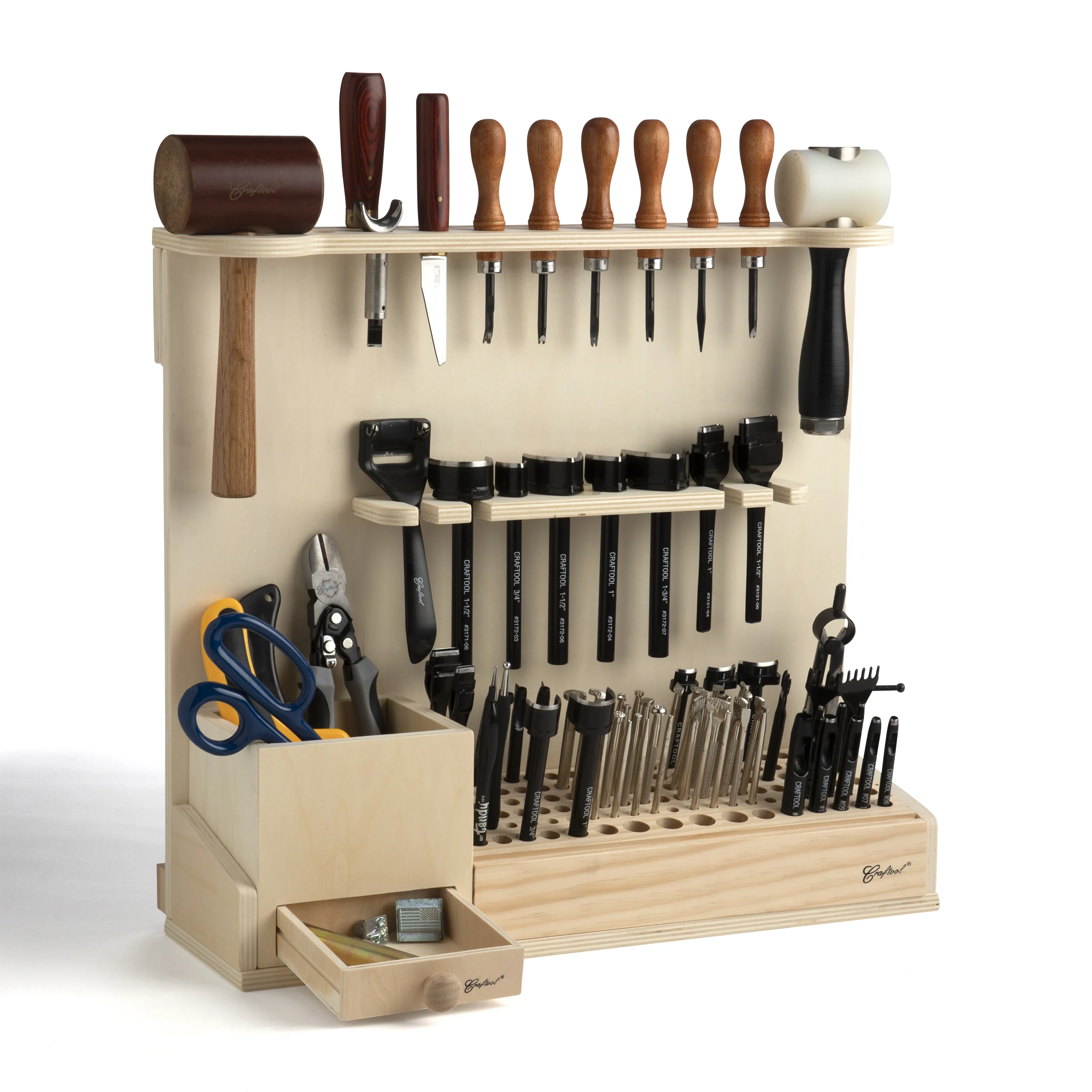 Deluxe Wood Hand Tool Rack - Image 2