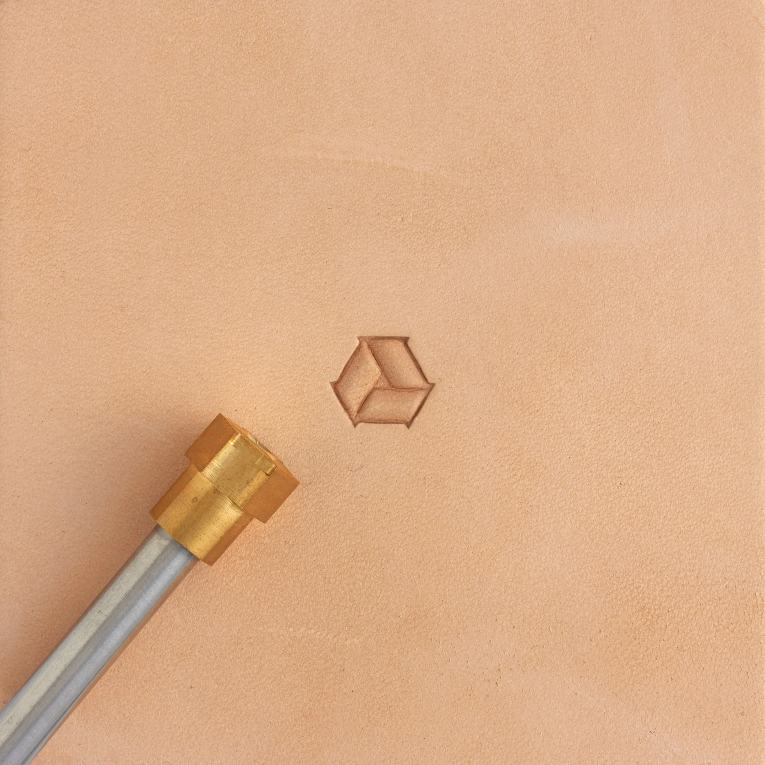 Tri Basket Weave Brass Stamp