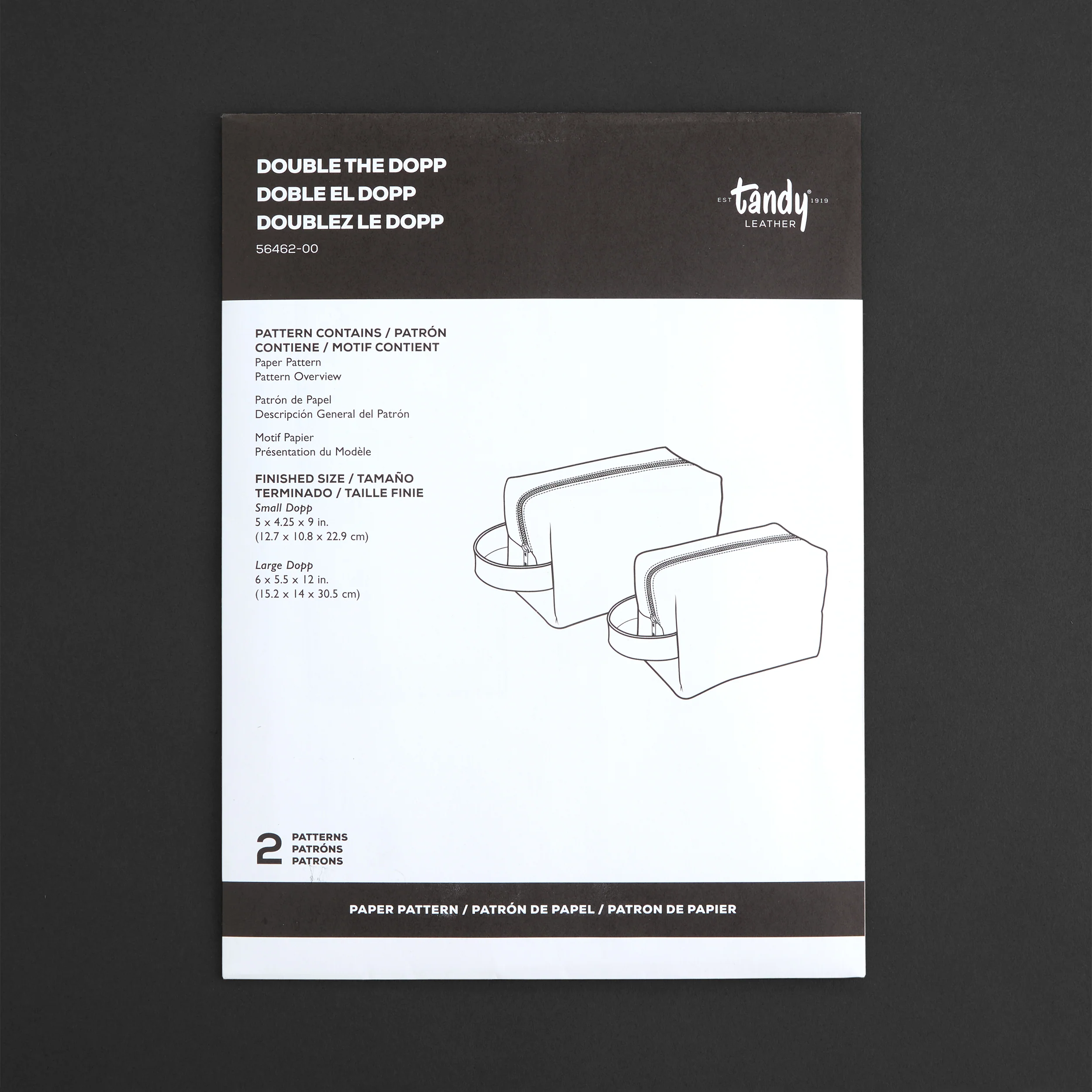 Double Dopp Paper Pattern - Image 3