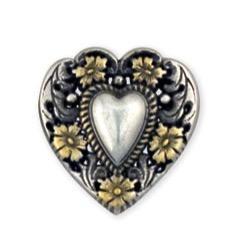 Floral Heart Concho