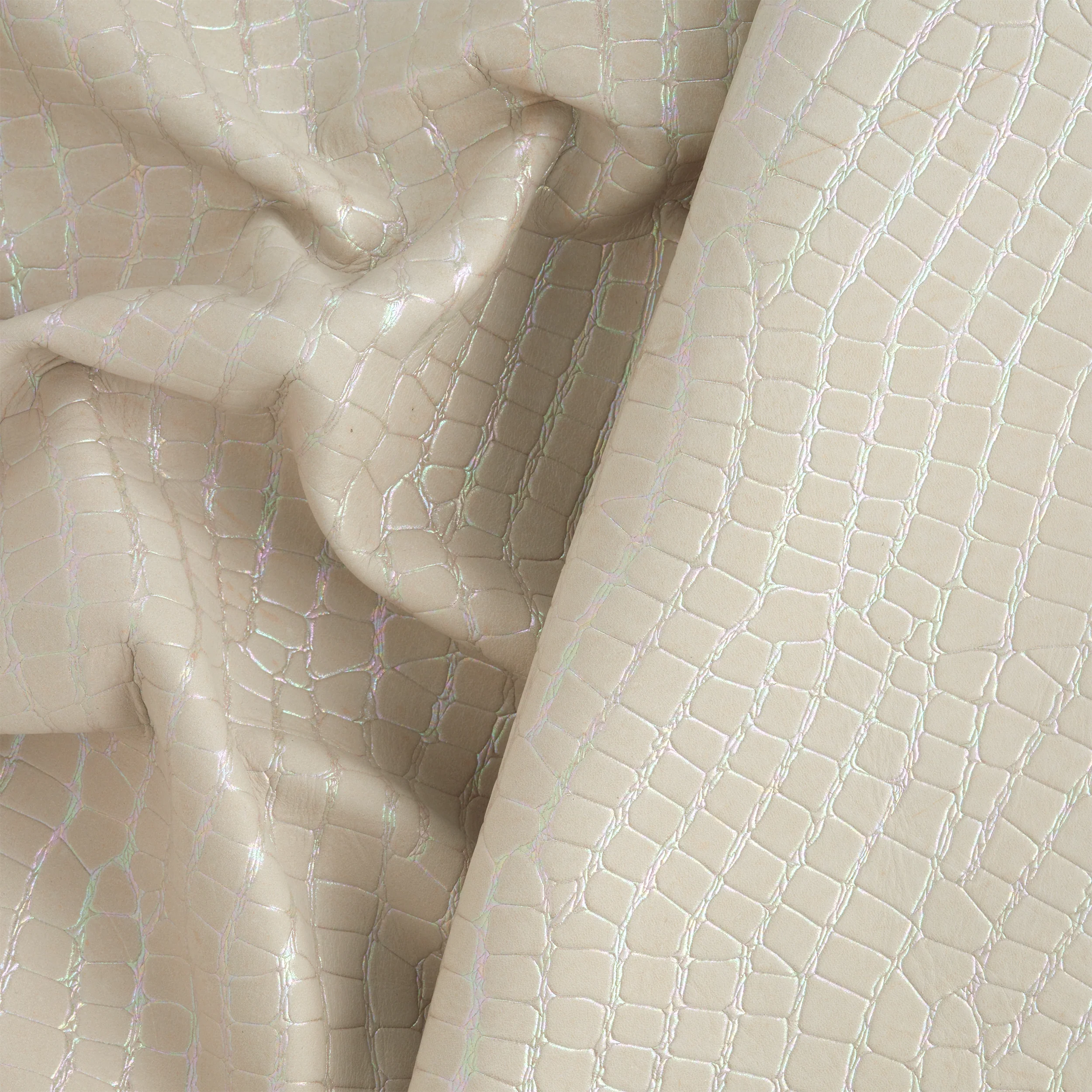 Italian Croco Embossed Iridescent Side - FINAL SALE - Image 3
