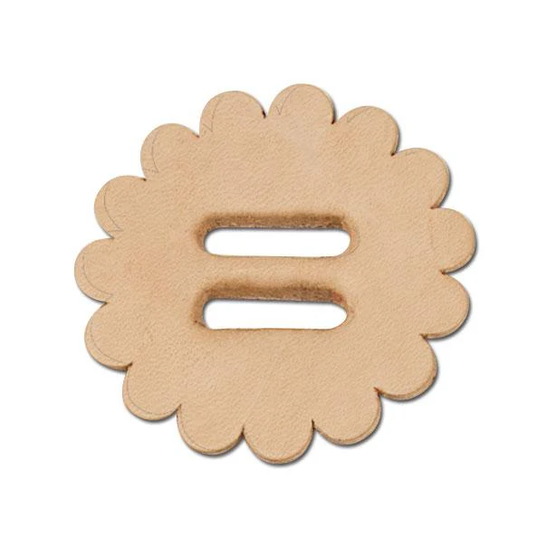 Leather Conchos With Slots 6 Pack