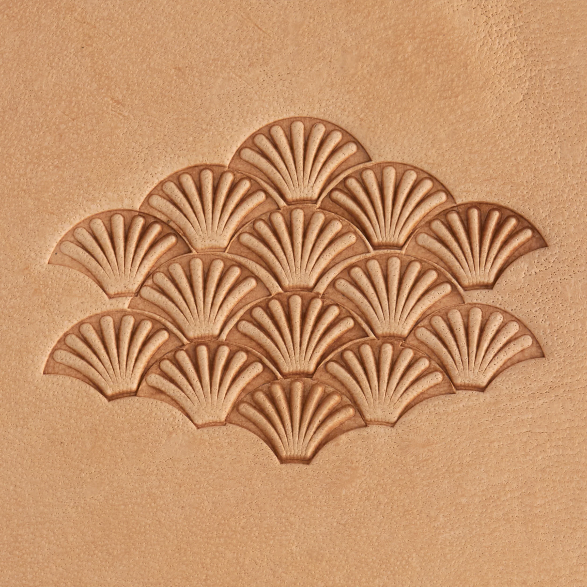 Lined Shell Brass Stamp - Image 2
