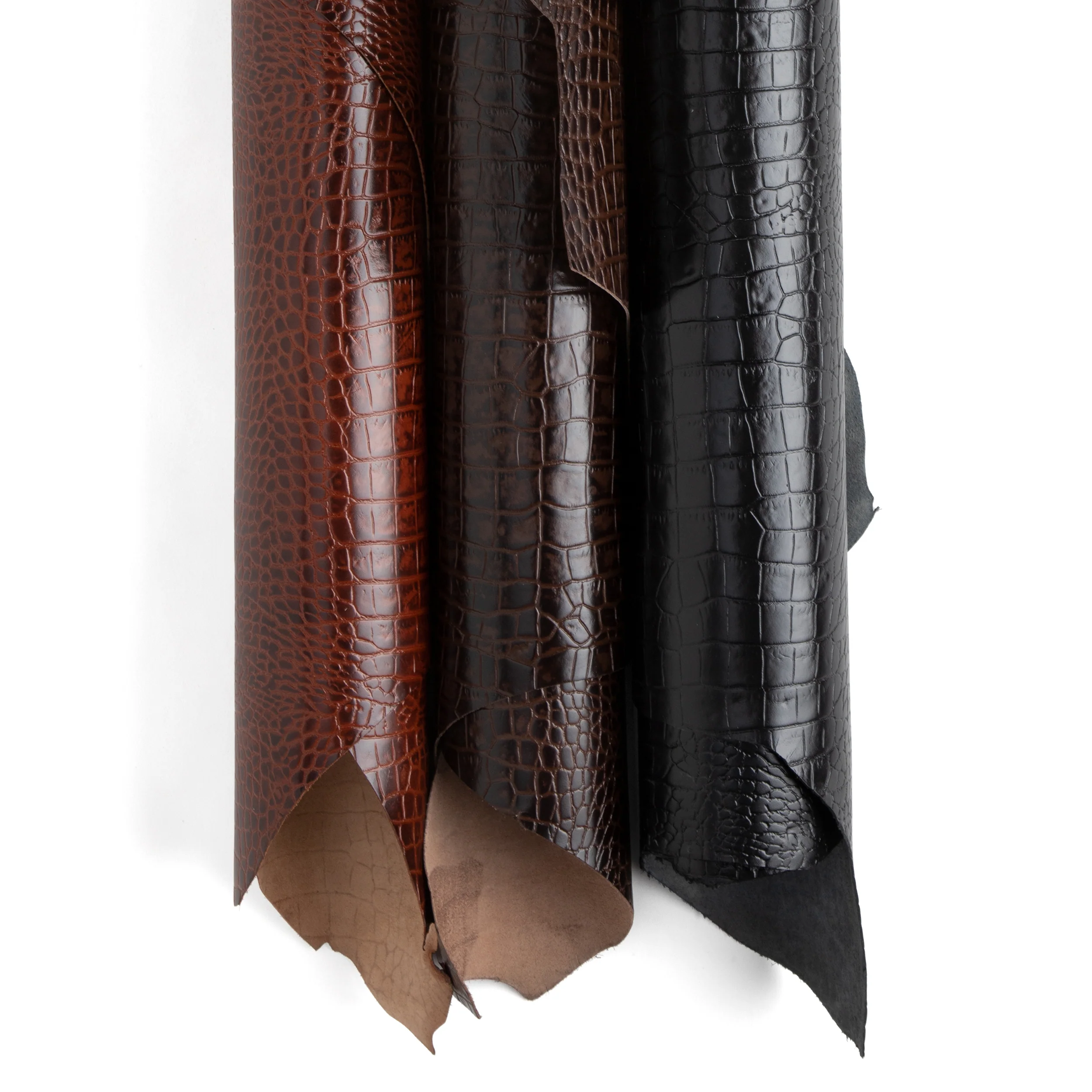 Mauri Croc Embossed Designer Double Shoulders
