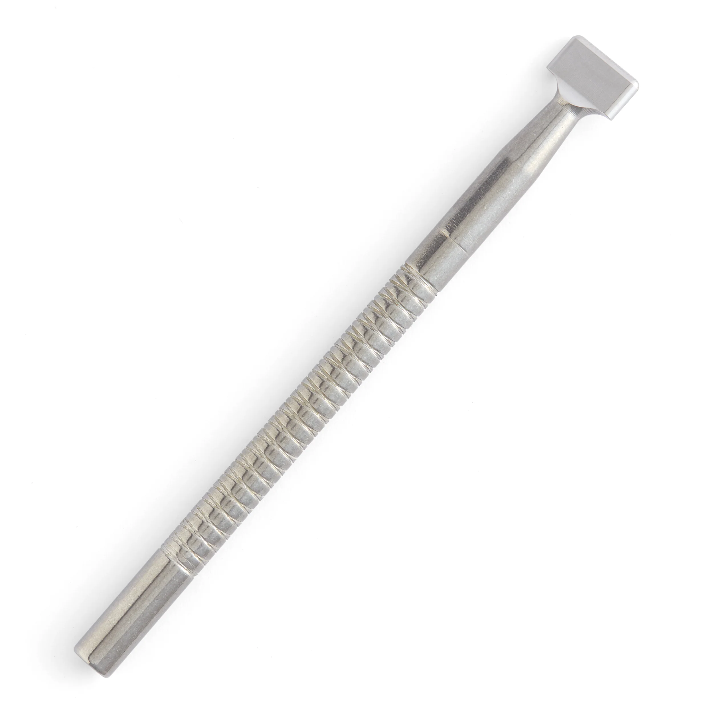 Medium Horizonal Lined Thumbprint Stainless Steel Stamp - Image 3
