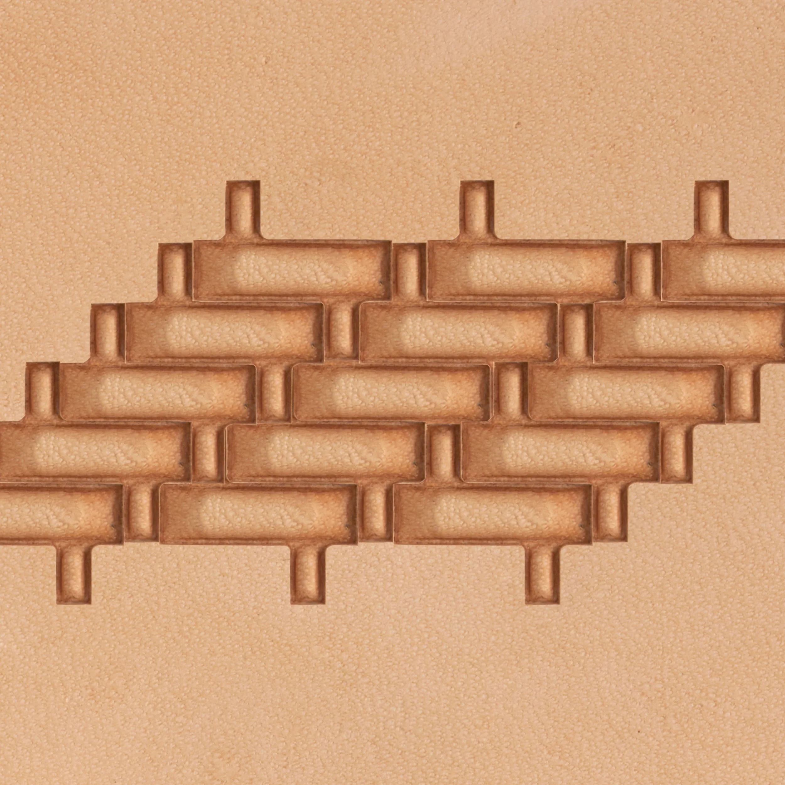 Modern Weave Brass Stamp - Image 2