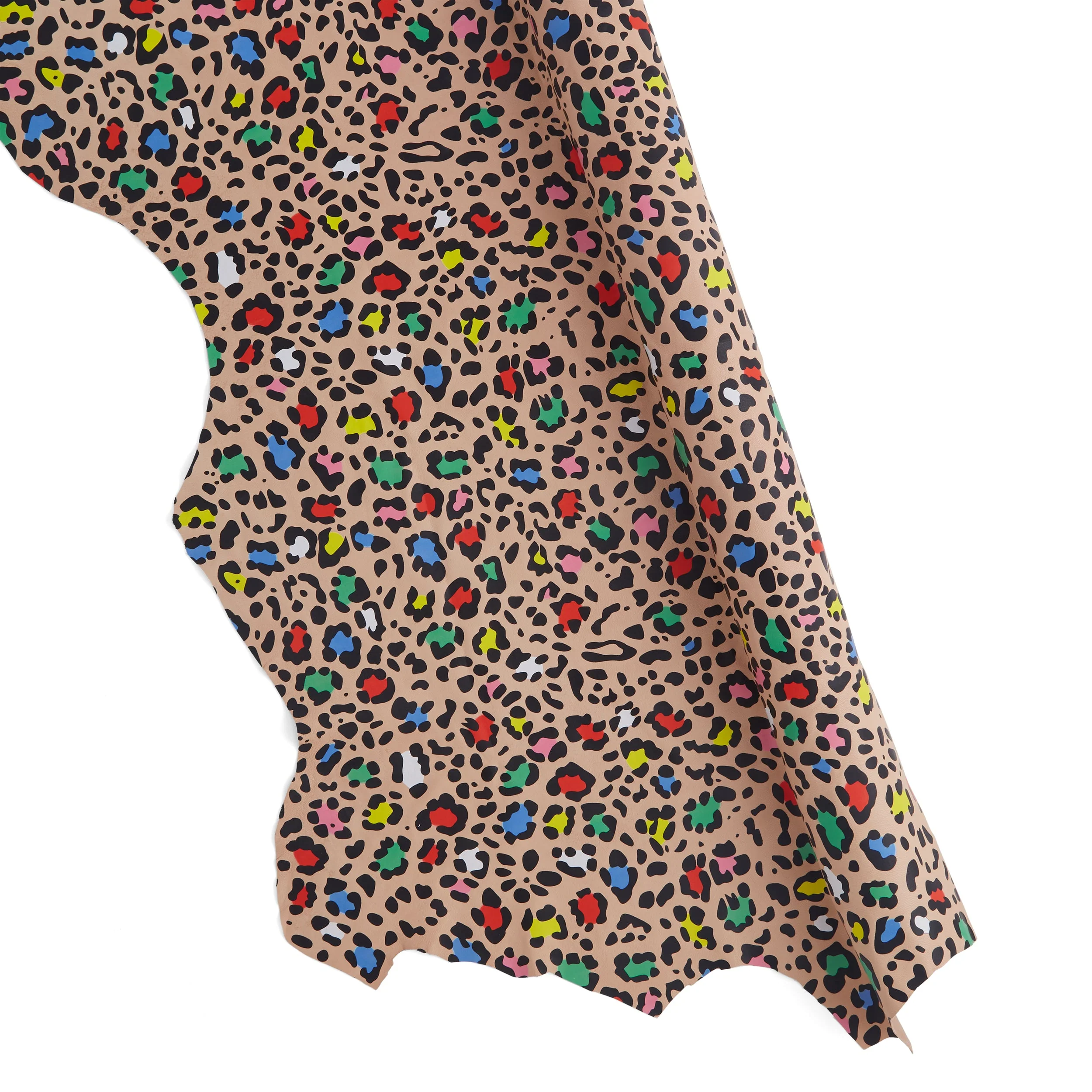 Multicolor Leopard Print Sheepskin - FINAL SALE - Image 2
