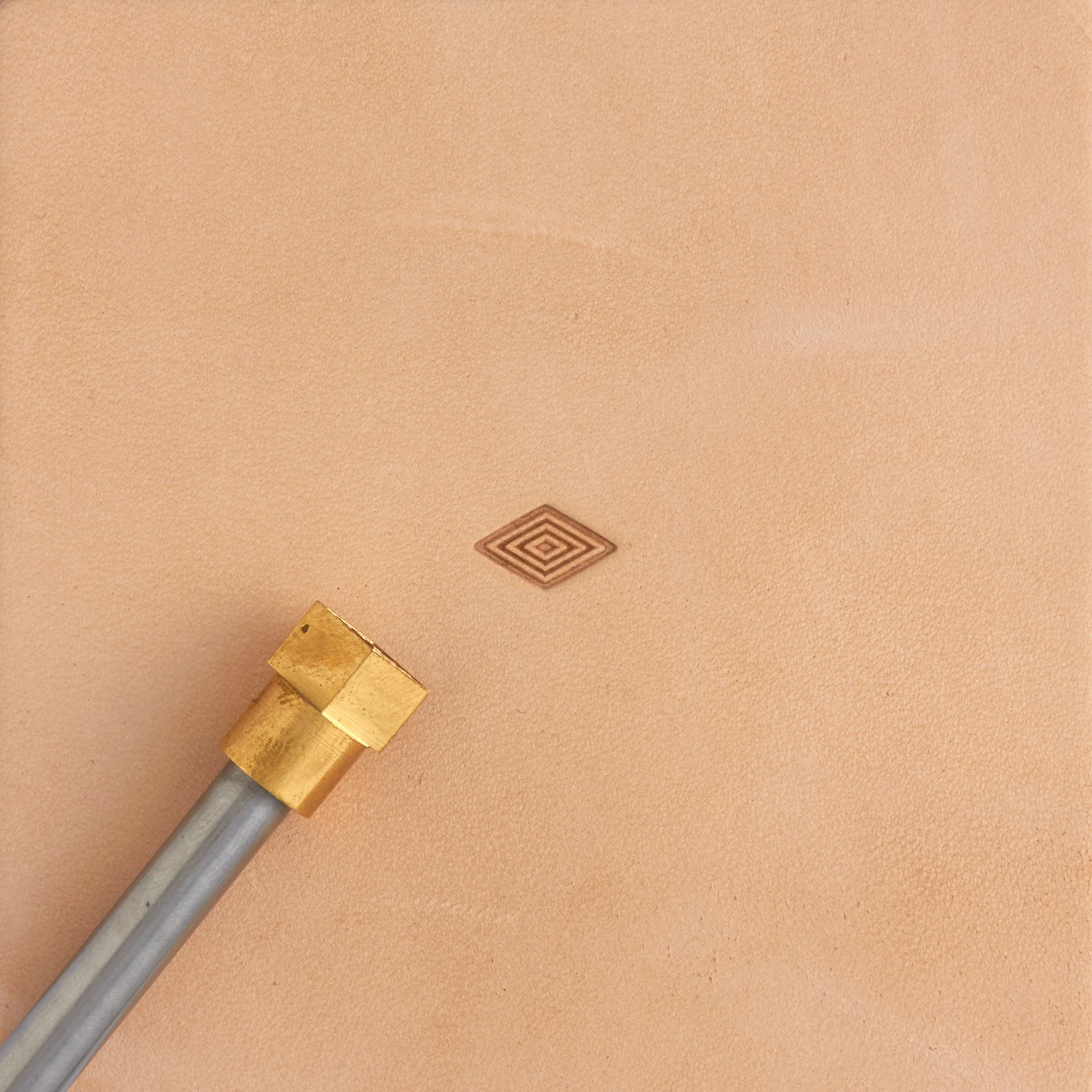 Nested Diamond Brass Stamp
