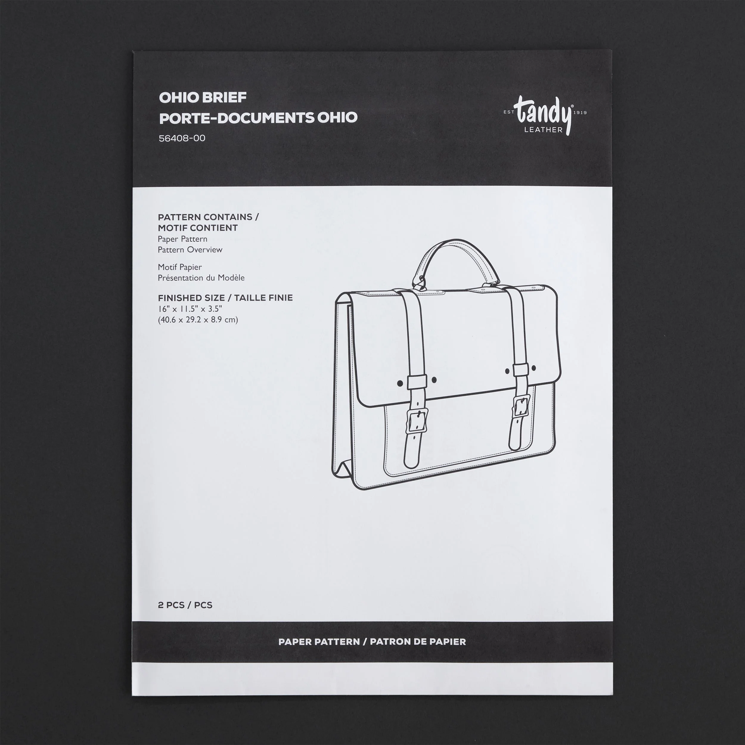 Ohio Briefcase Paper Pattern - Image 3