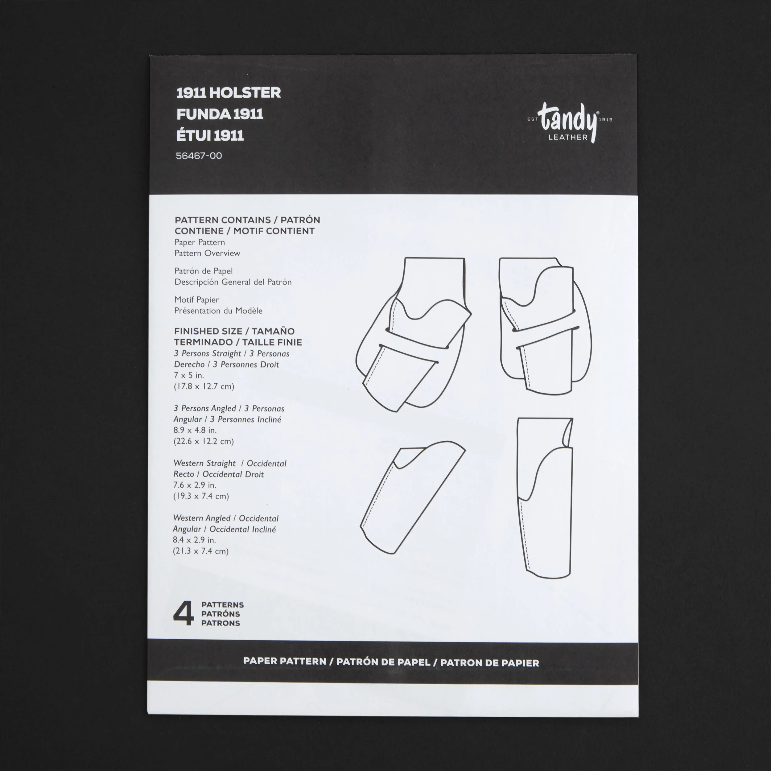 1911 Holster Paper Pattern - Image 7