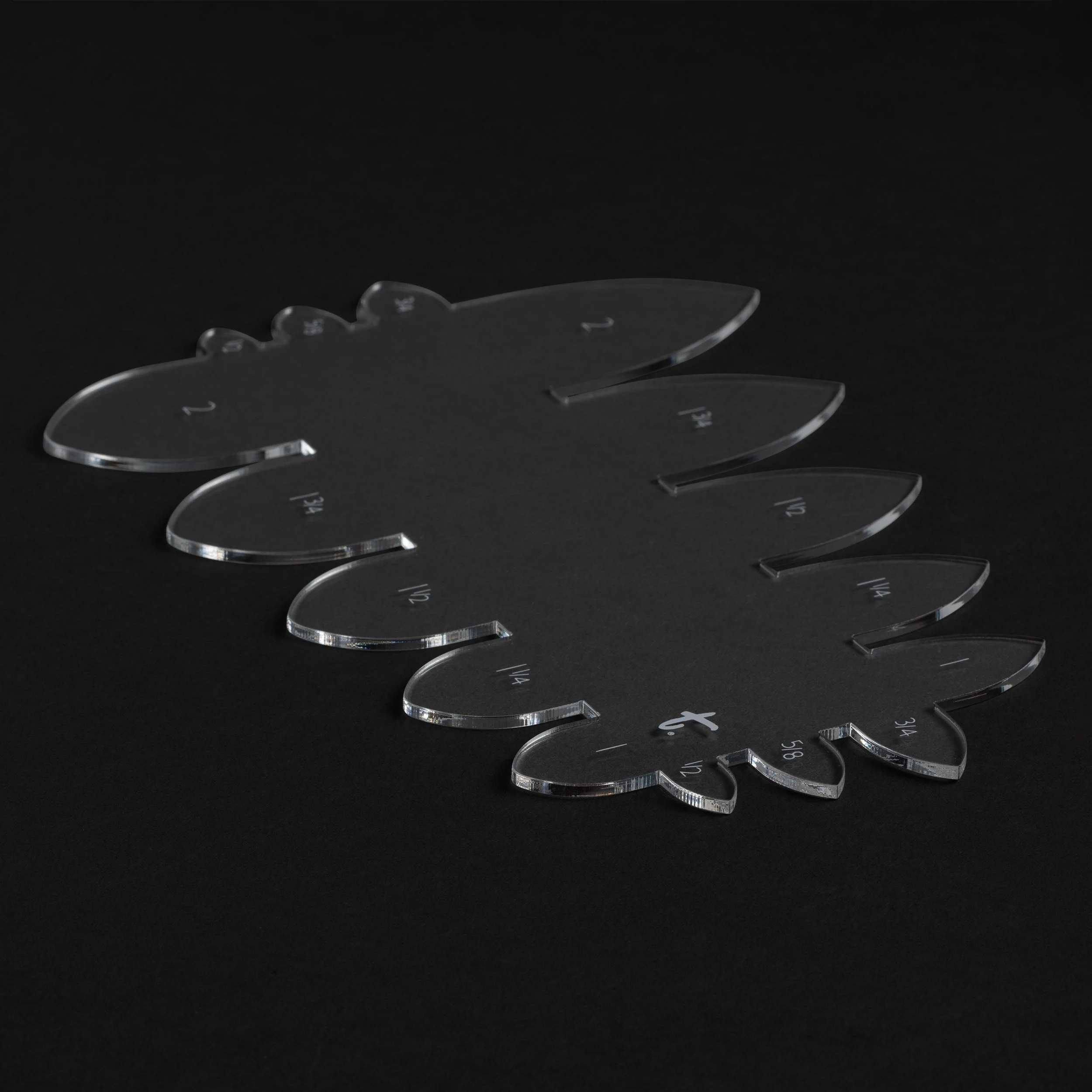 Pointed Belt End Acrylic Template - Image 2