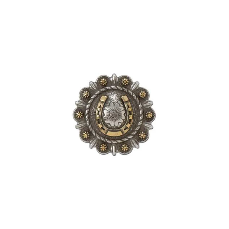 Roped Berry Round Conchos With Center Motif
