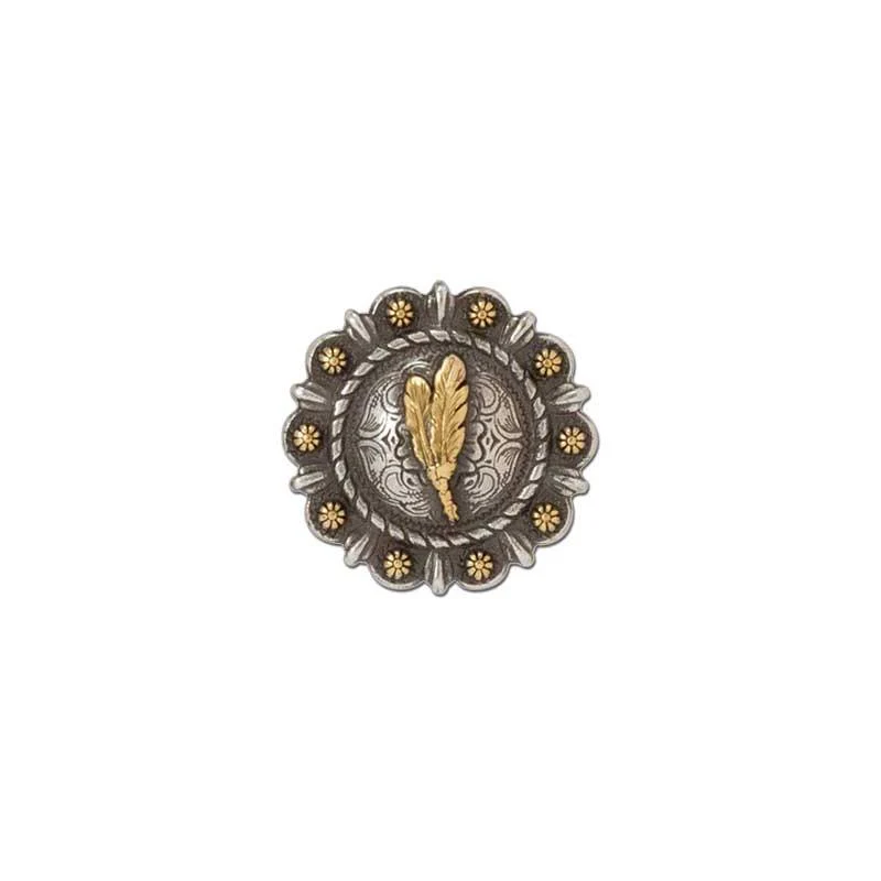Roped Berry Round Conchos With Center Motif - Image 4