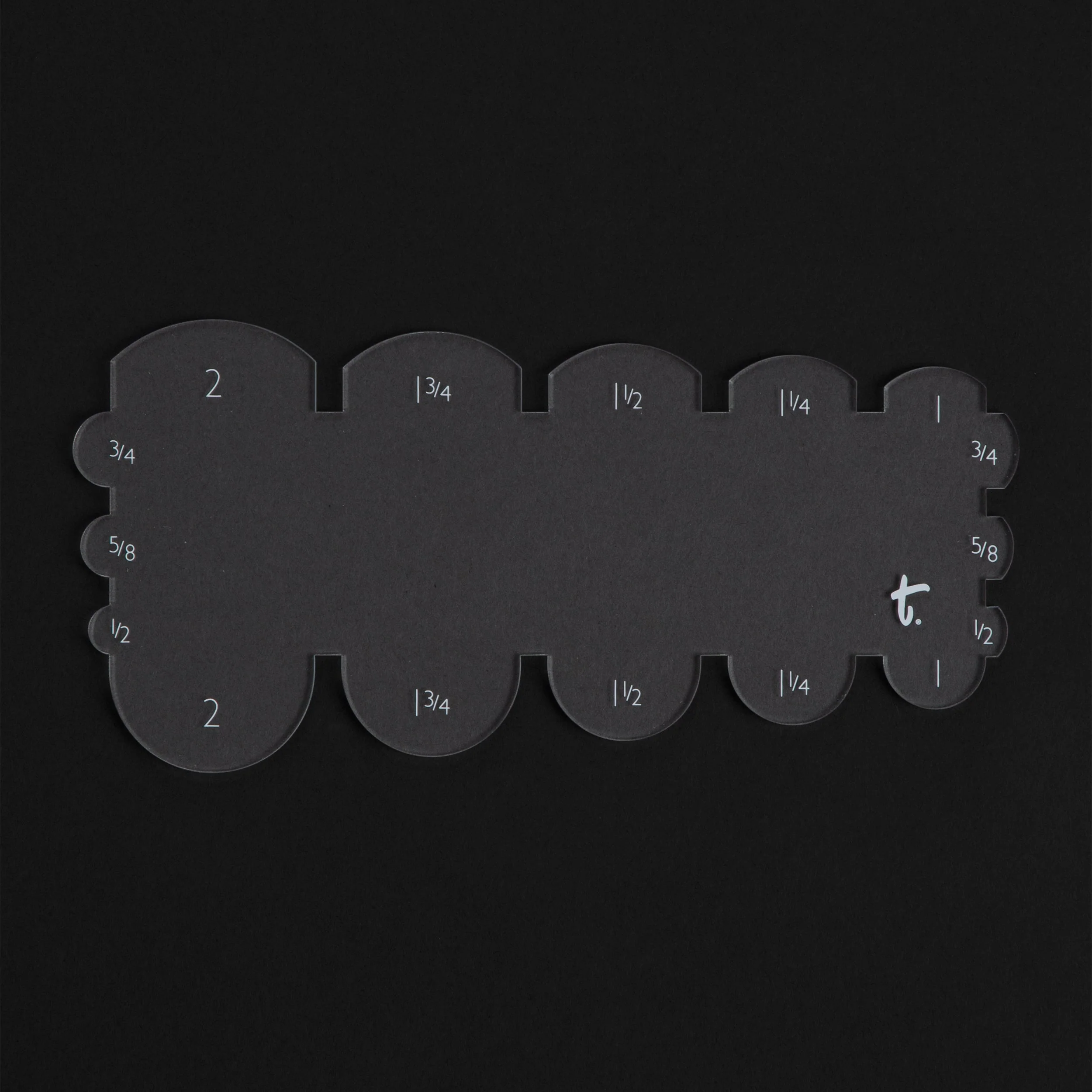 Rounded Belt End Acrylic Template