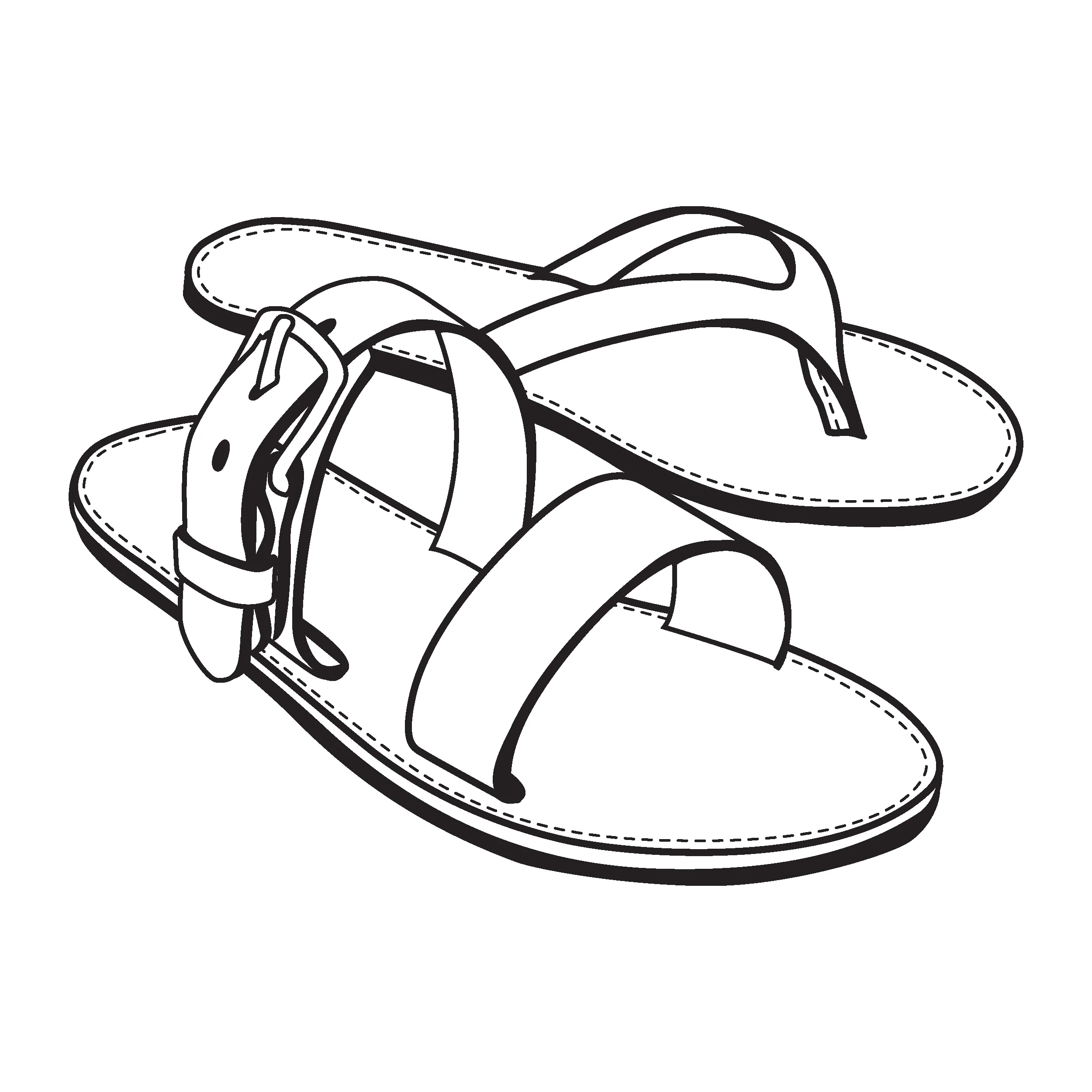 Sandal Paper Pattern