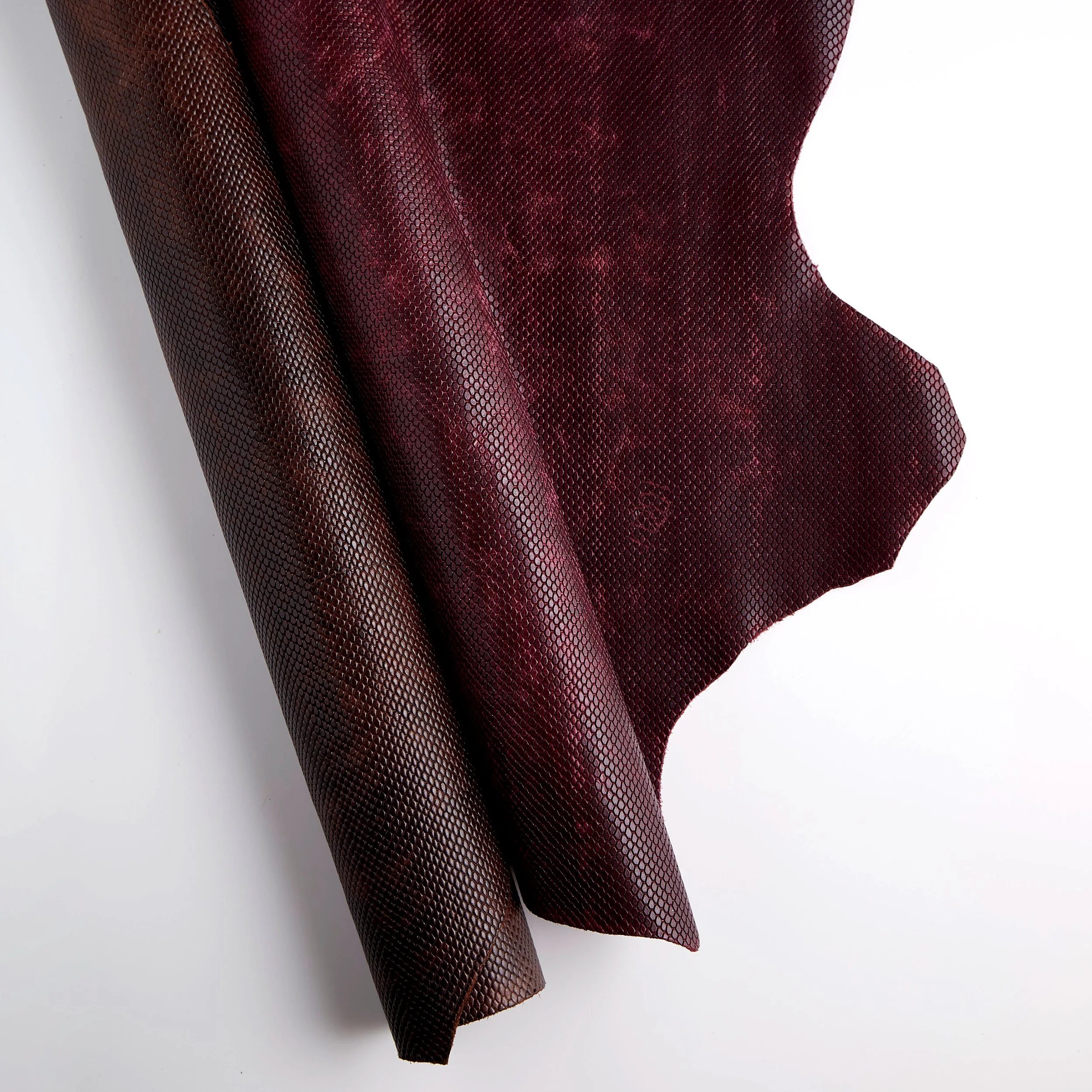 Snake Printed Veg-Tan Sides
