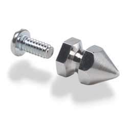Solid Brass Spiked Rivet Screwback 10 Pack - Image 3