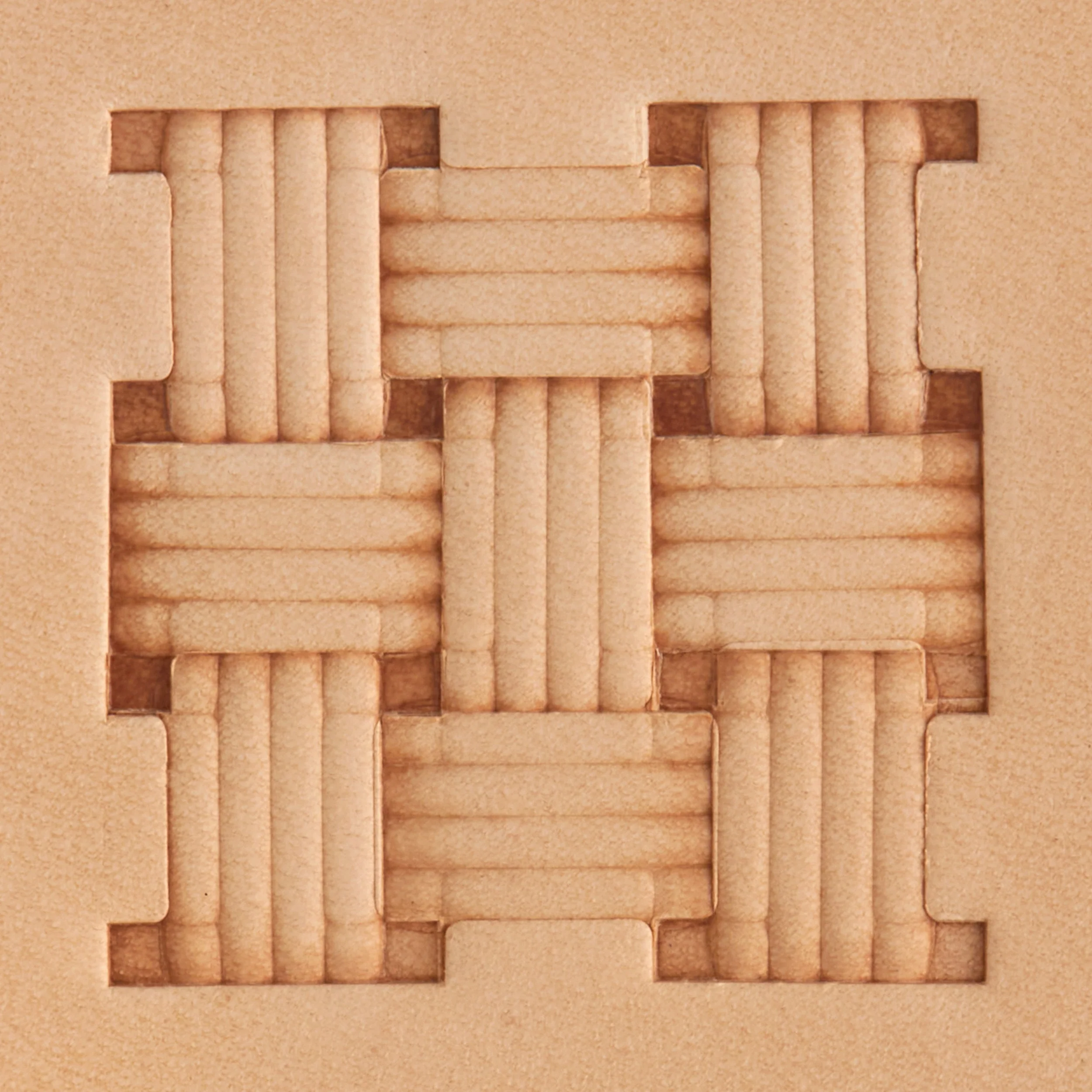 Straw Lattice Weave Brass Stamp - Image 2