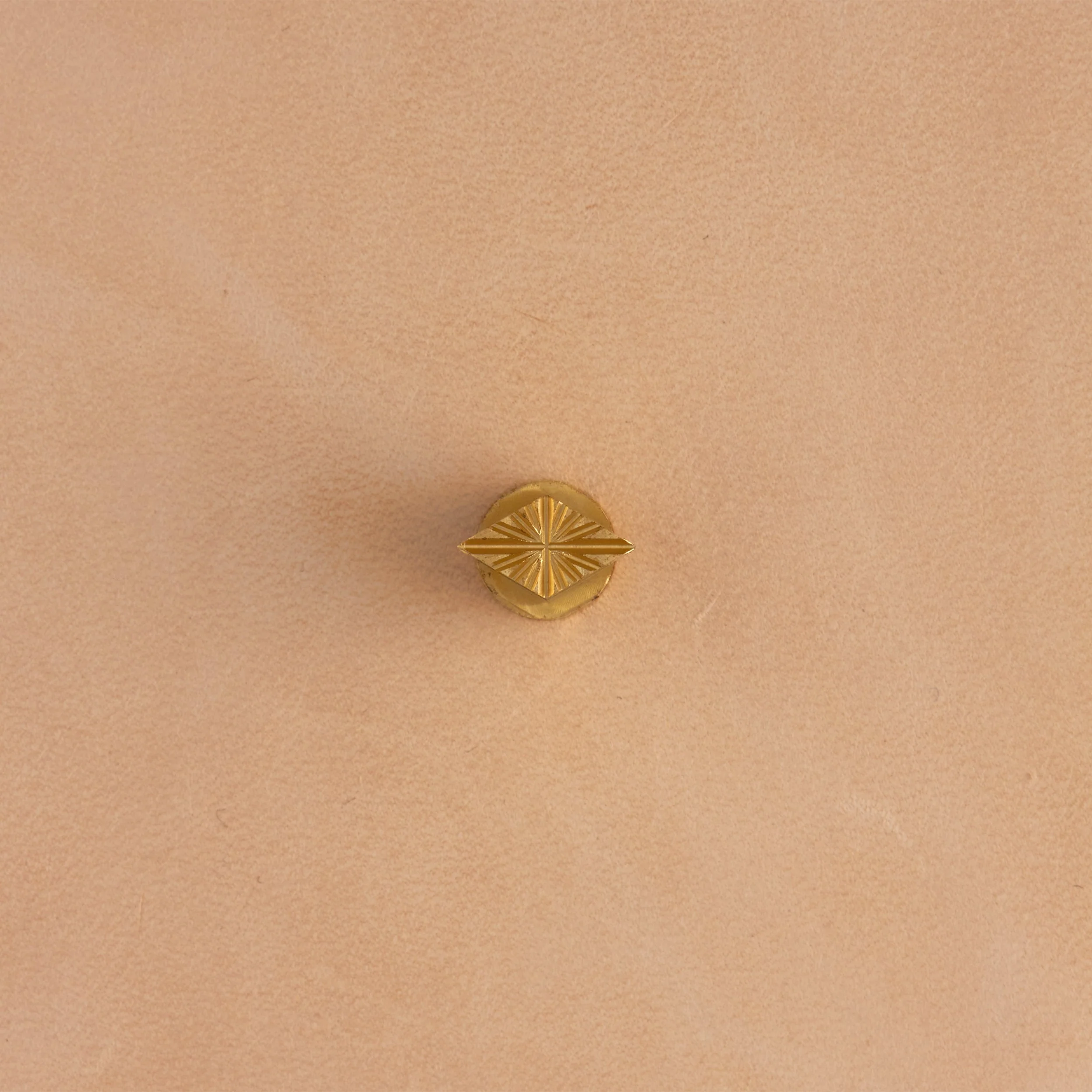 Sunburst Diamond Brass Stamp - Image 3