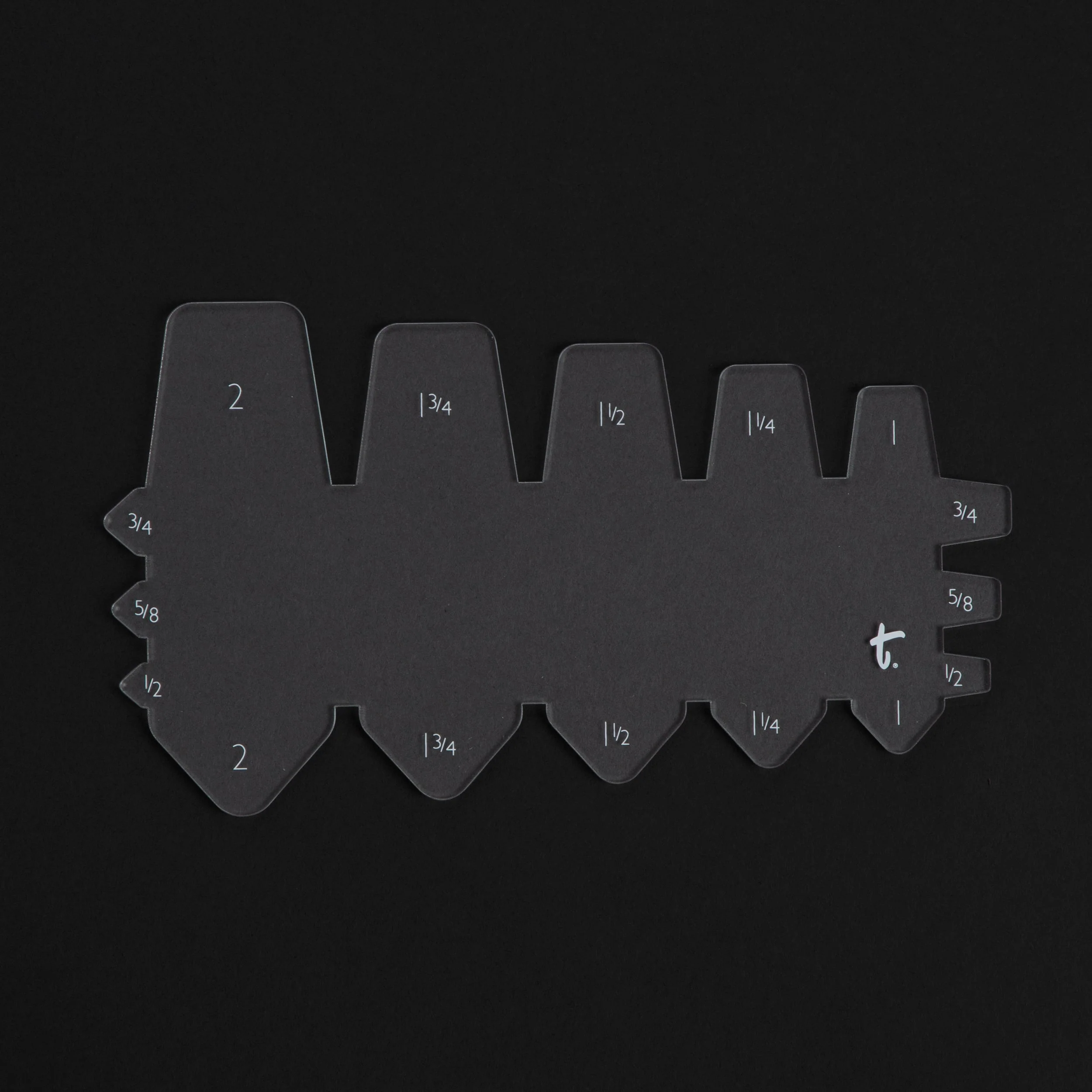 Tapered Belt End Acrylic Template