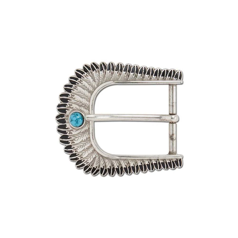 Turquoise Feather Buckles - Image 2
