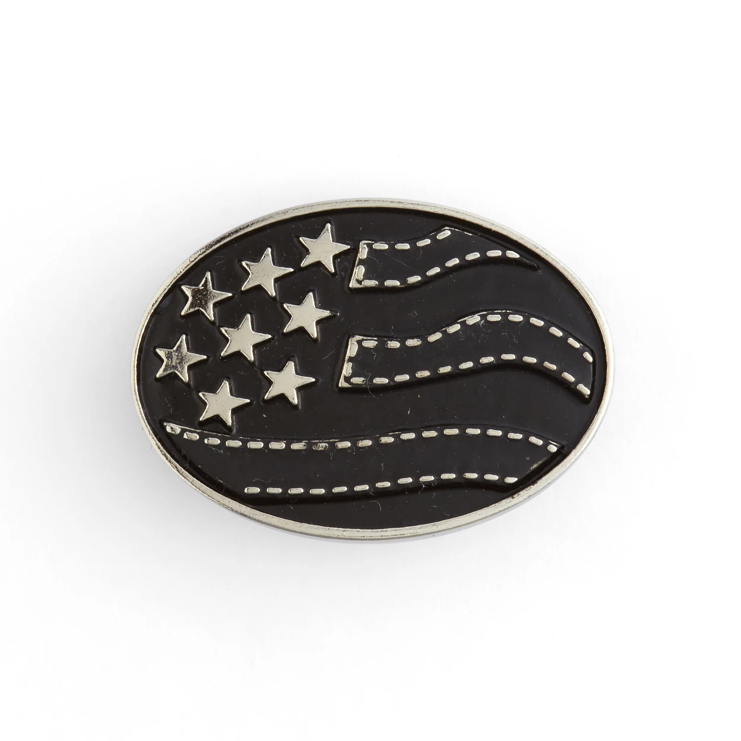 US Flag Oval Concho