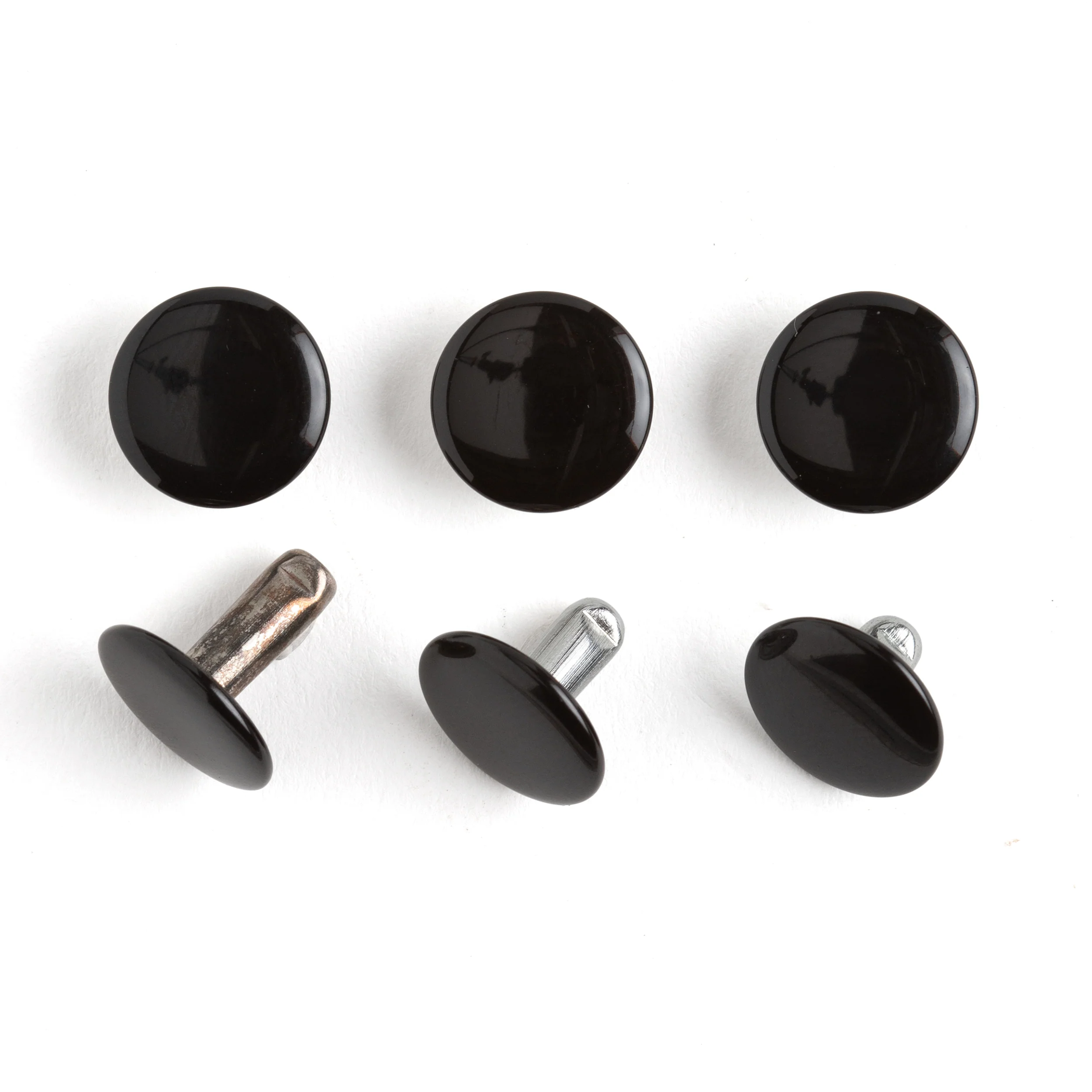 Wide Double Cap Rivets 100 Pack