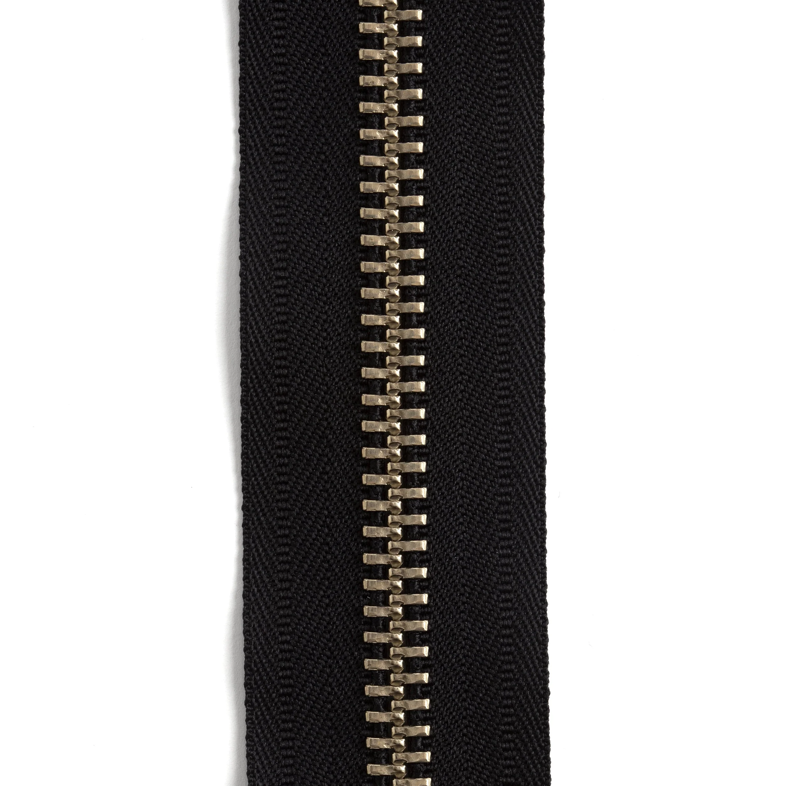 YKK #10 Nickel Plate Zipper Tape by the Yard