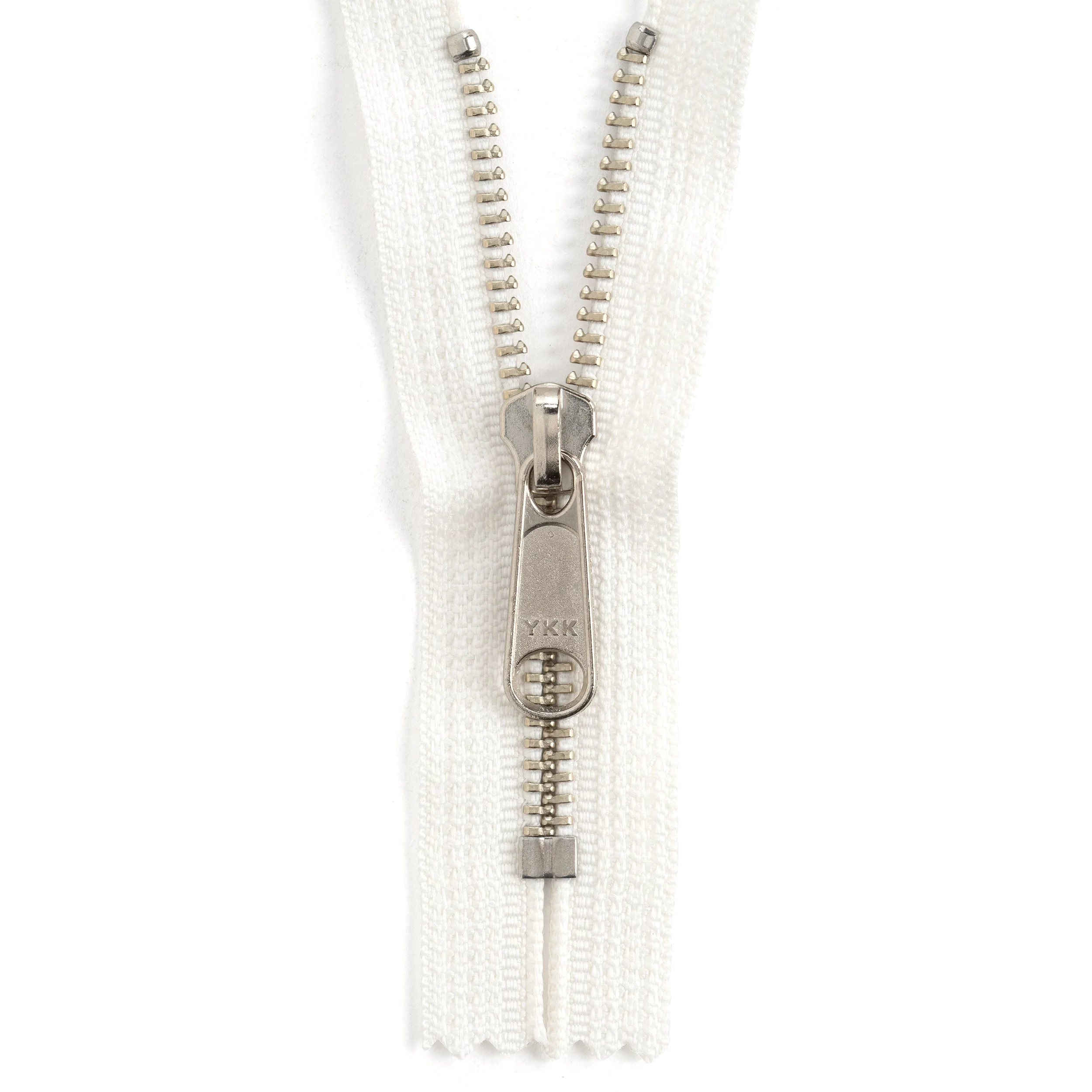 YKK #5 Nickel Plate Complete Zipper - Image 7